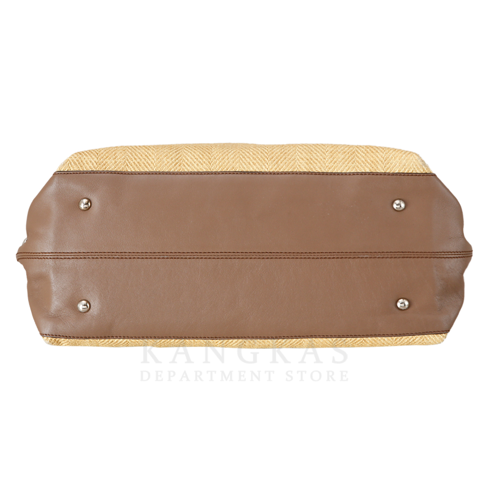 FERRAGAMO(USED)페레가모 간치니 라탄 플랩 토트겸 숄더백